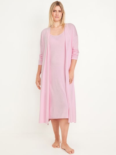 Old Navy Maternity Robe and Nursing Nightgown Set