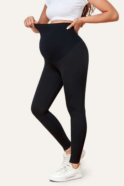 Summer Mae Women's Over the Belly Stretch Maternity Leggings