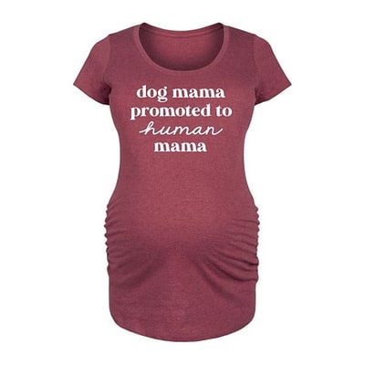 Kohl's Maternity Dog Mama To Human Mama Graphic Tee