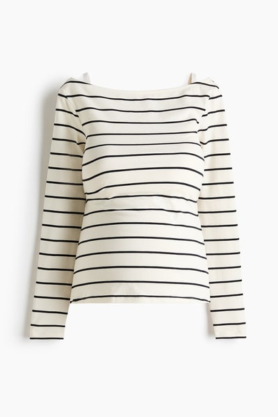 H&M MAMA Boat-Neck Top