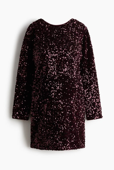 H&M MAMA Sequined Dress