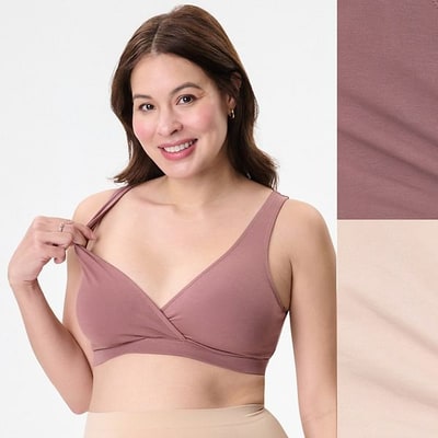 Kohl's Women's Motherhood® Maternity Wrap Nursing Bra 2 Pack 92016