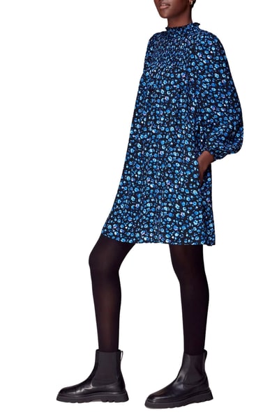 For The Creators Blurred Floral Trapeze Dress