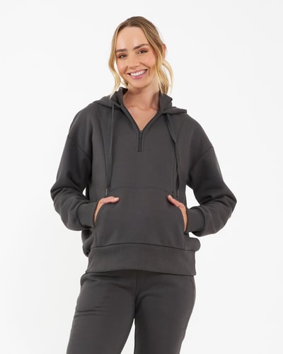 Ripe Maternity Nicky Nursing Hoodie  Slate