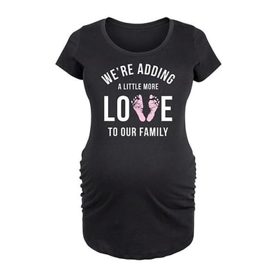 Kohl's Maternity Adding More Love To Our Family Graphic Tee
