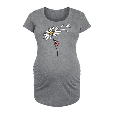 Kohl's Maternity Ladybug On Daisy Graphic Tee