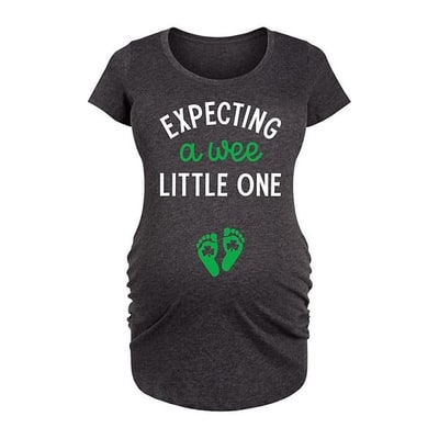 Kohl's Maternity Expecting A Wee Little One Graphic Tee
