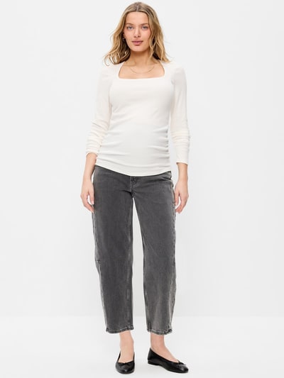Old Navy Maternity Full Panel Barrel Ankle Jeans