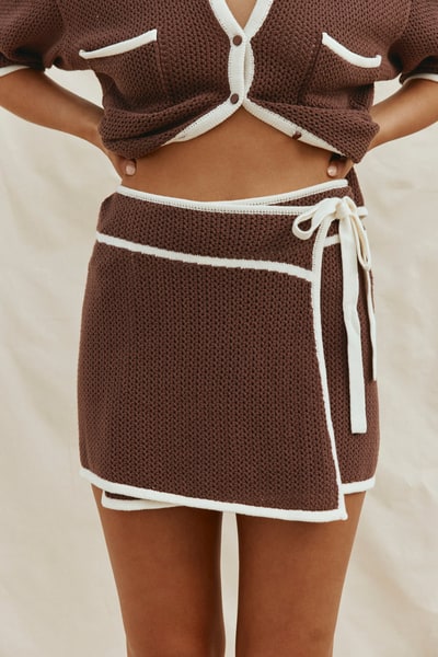 SABO Shiloh Skirt - Chocolate