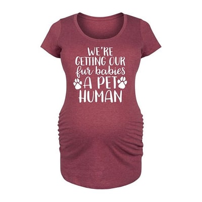 Kohl's Maternity Fur Babies A Pet Human Graphic Tee