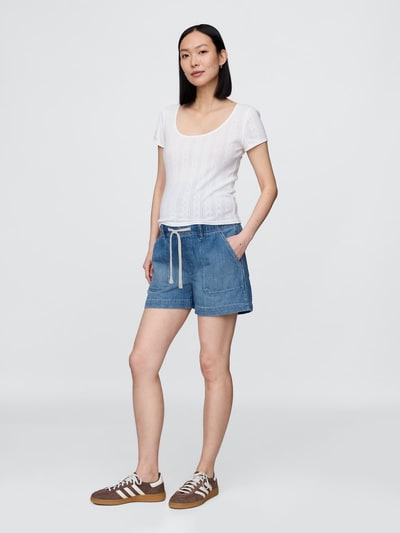 Gap Maternity Full Panel Easy Denim Shorts