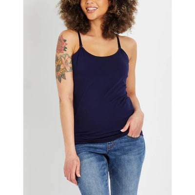 Target Women's Plus Clip Down Nursing Tank Top Cami - Navy - Size: 1X - Motherhood Maternity