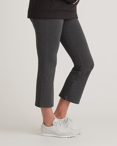 Quince Bamboo Jersey Maternity Crop Flare Pant