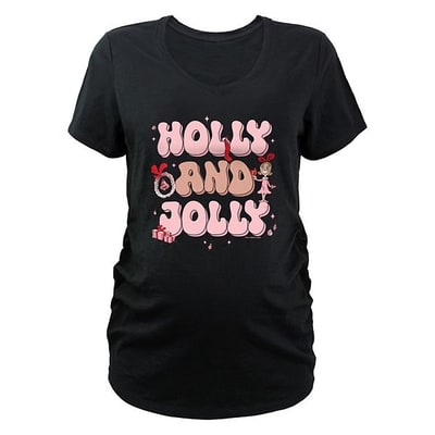 Kohl's Maternity Dr. Seuss Grinch Cindy-Lou Who Holly And Jolly Graphic Tee