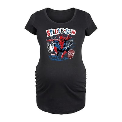 Kohl's Maternity Marvel Spider-Man Punk Poster Graphic Tee