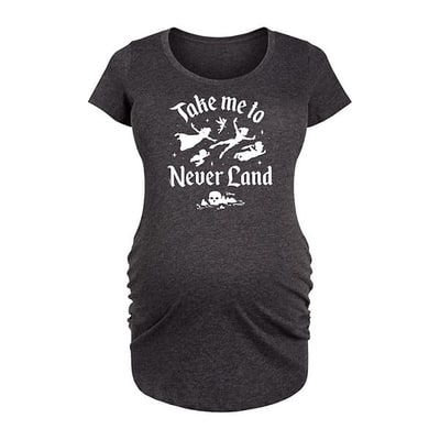 Kohl's Disney's Peter Pan Maternity Take Me To Never Land Graphic Tee