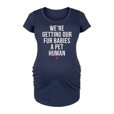 Kohl's Maternity Getting Fur Babies A Pet Human Graphic Tee