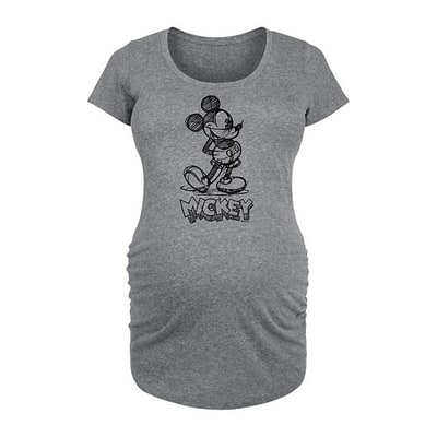 Kohl's Disney's Mickey Mouse Maternity Sketch Graphic Tee