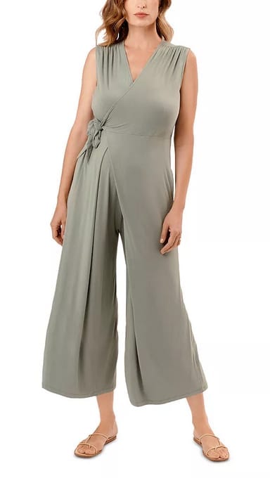 Special Addition Francesca Maternity Nursing Jumpsuit in Sage