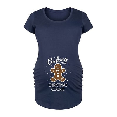 Kohl's Maternity Baking My Christmas Cookie Graphic Tee