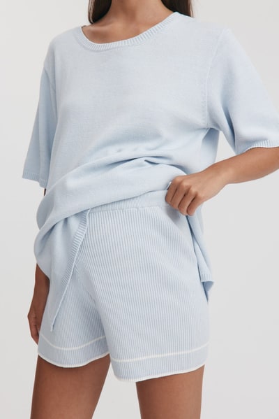 Legoe Heritage Poppy Cotton Knit Tee (Powder)