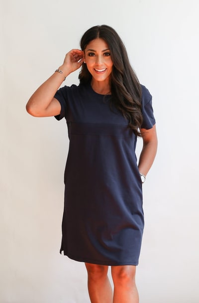 Milk & Baby Breastfeeding T-Shirt Dress