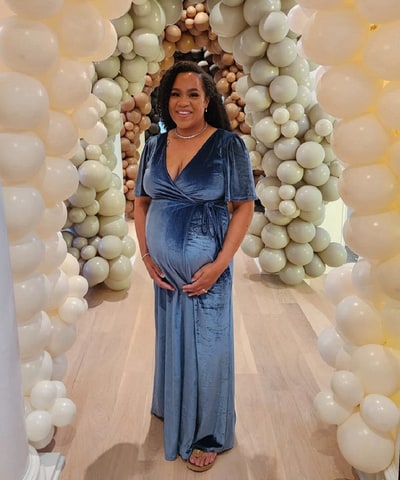 Bump City The Ellie Velvet Maxi