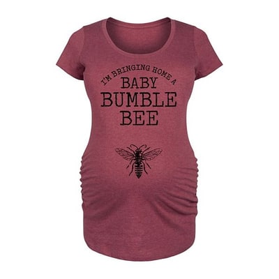 Kohl's Maternity Bringing Home A Baby Bumble Bee Graphic Tee