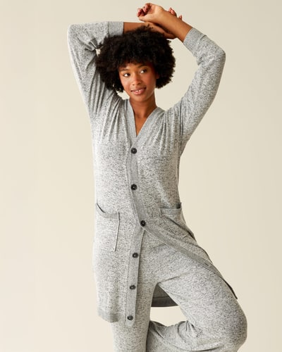 Kindred Bravely CozyKnit Long Cardigan | Grey Heather