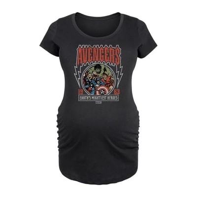 Target Women's Marvel Avengers Band Tee Style  - Black - Small