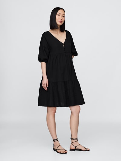 Gap Maternity Crinkle Gauze Tiered Dress