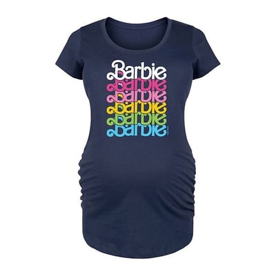 Kohl's Maternity Barbie® Rainbow Logo Graphic Tee