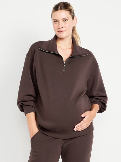 Old Navy Maternity Bounce Fleece Half-Zip Pullover