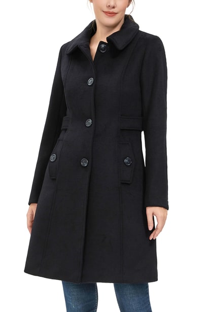 Kimi + Kai Kimi + Kai Women's "Arina" Wool Blend Walking Coat