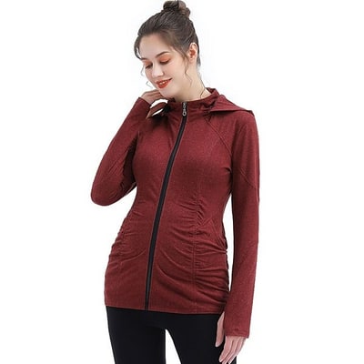 Kohl's Maternity Pokkori Detachable Hood Performance Jacket