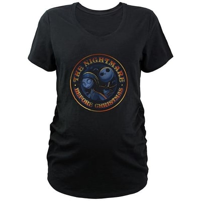 Kohl's Disney's The Nightmare Before Christmas Jack And Sally Stamp Maternity Graphic Tee