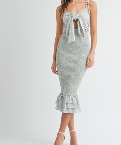 Bump City The Frida Smocked Bow Dress