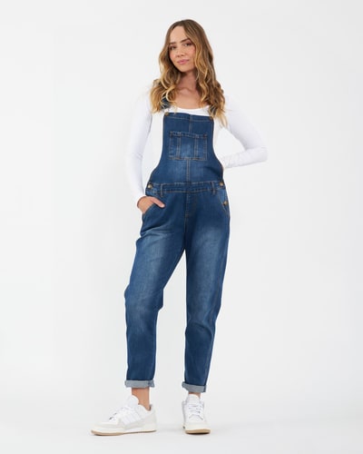 Ripe Maternity Denim Overalls Indigo