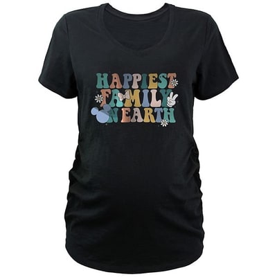 Kohl's Disney's Mickey Mouse Happiest Family On Earth Maternity Graphic Tee