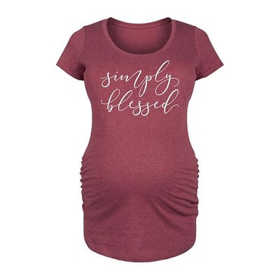 Kohl's Maternity Simply Blessed Graphic Tee