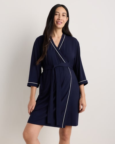 Quince Bamboo Jersey Maternity Robe
