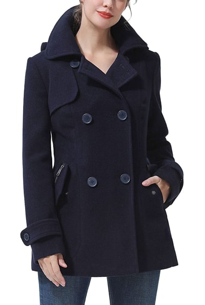 Kimi + Kai Kimi + Kai Women's "Anne" Wool Pea Coat