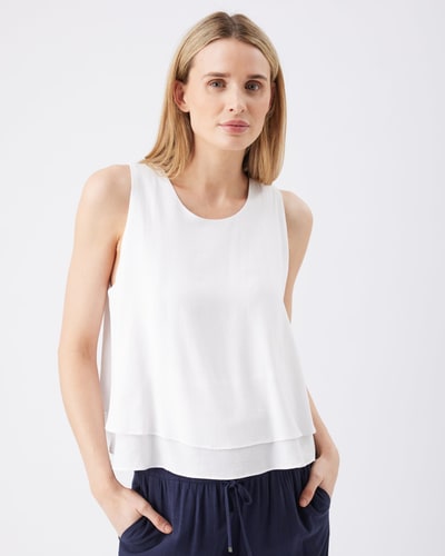 Ripe Maternity Lois Nursing Top White