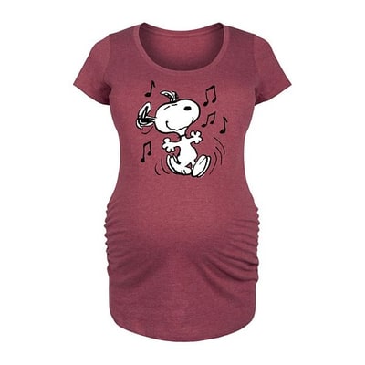 Kohl's Maternity Peanuts Snoopy Dancing Graphic Tee