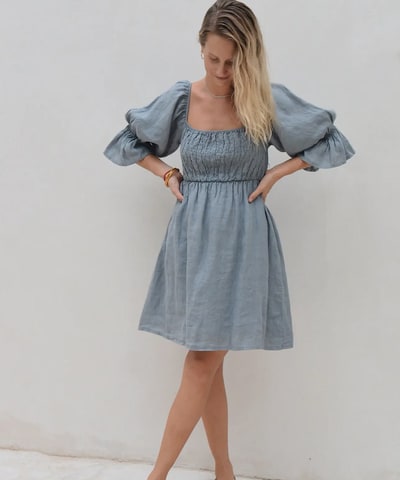 Bump City The Arta Dress (Yoli Blue)