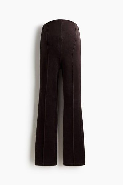 H&M MAMA Flared Velour Pants