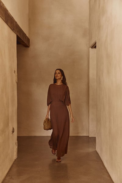 SABO Eira Dress - Chocolate