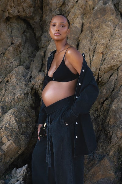 BUMPSUIT Cotton Rib Triangle Bralette - JASMINE TOOKES X BUMPSUIT
