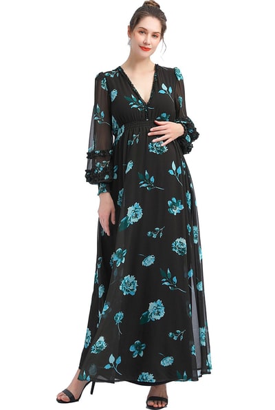 Kimi + Kai Kimi + Kai Maternity "Elena" Maxi Dress