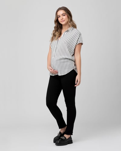 Ripe Maternity Suzie Super Straight Pant Black